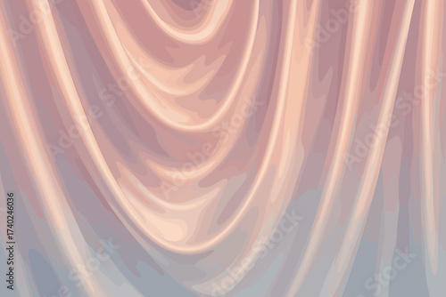 Silk gently gradient soft from flow curtain glow vector to top illustration
