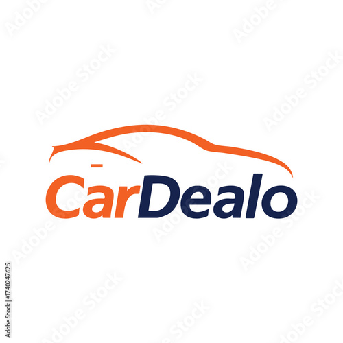Simple car logo Royalty Free Vector
