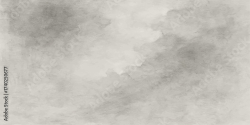 Grunge old paper texture with dark abstract smoke and light white cloud pattern