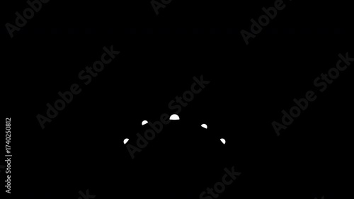 Animated white cartoon sparkle burst with radiating lines on alpha background, celebration, surprise effect, comic book accent, or action emphasis