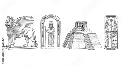 Ancient Civilizations: A Visual Journey Through History in Detailed Illustration