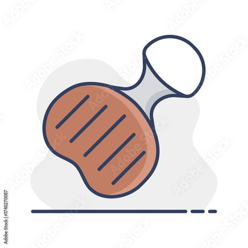 Plastic sled vector isolated icon. Winter sign