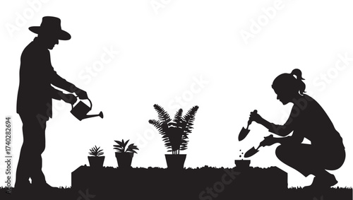 Silhouette of legs walking on grass in minimalistic black and white