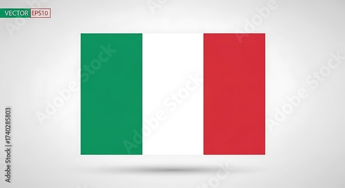 Italian Flag Vector Illustration Minimalist Design. Free Download Italian Flag Vector Illustration Minimalist Design. - GFXLoad
