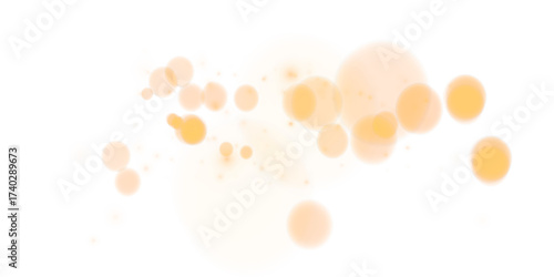 PNG Glittering golden bokeh lights overlay background