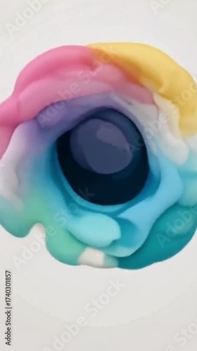 Pastel gradient rotation — soft circular gradient rotating smoothly.