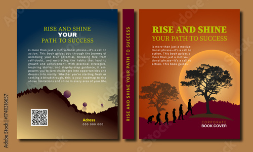 Corporate and geometric book cover design