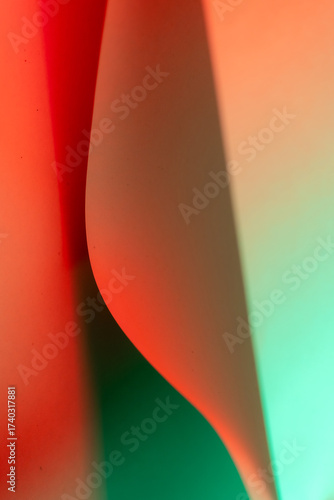 Abstract background showing curved lines creating dynamic shapes and shadows