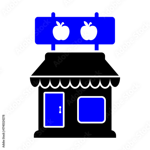 Green Grocer Shop Icon
