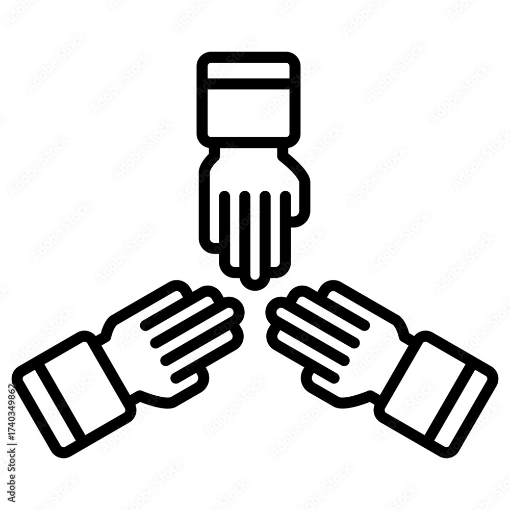 Obraz premium collaboration icon