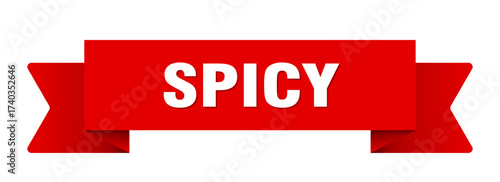 spicy ribbon isolated on transparent background. spicy ribbon