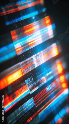 Technology Internet Network  Vertical Animation Backgrounds – Futuristic cyber Motion Graphic