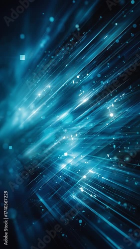 Technology Internet Network  Vertical Animation Backgrounds – Futuristic cyber Motion Graphic