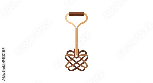 Pastry blender illustration creating delicious bakery and baking goods