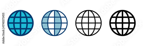 Web icon vector isolated on white background. Website vector icon. Internet world vector