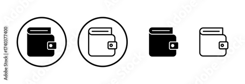 Wallet icon logo design. wallet sign and symbol