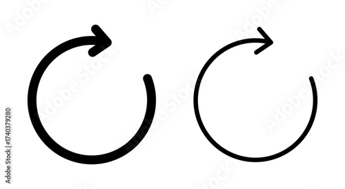 Refresh icon symbol for apps and websites. Reload sign and symbol. Update icon.