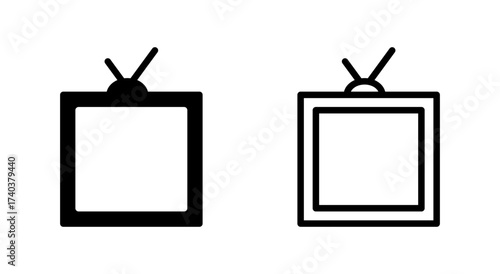 Tv icon symbol for apps and websites. television sign and symbol