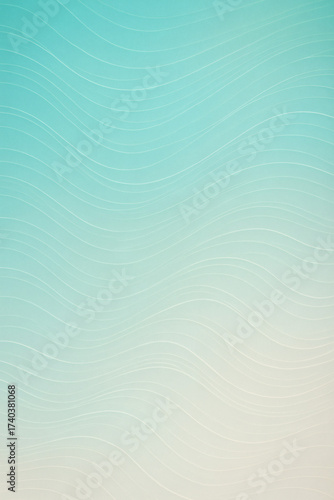 Aquamarine to Pearl White Abstract Ripple Wallpaper