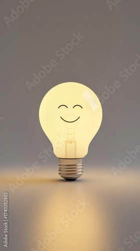 light bulb smile