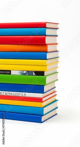 Colorful Stack of Books.