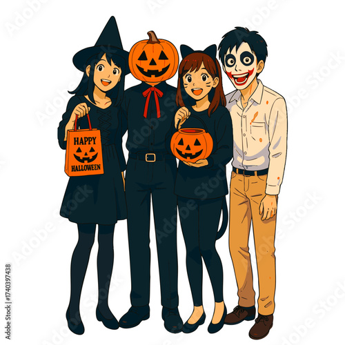 ハロウィン仲間全身