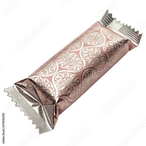 Indulge in luxury with this exquisitely wrapped chocolate bar, perfect for gifting or a personal treat, conveying elegance and premium quality, a sweet delight
