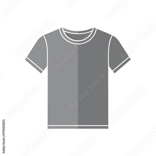 plain grey short sleeve t-shirt design
