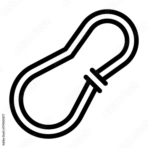 carabiner line icon