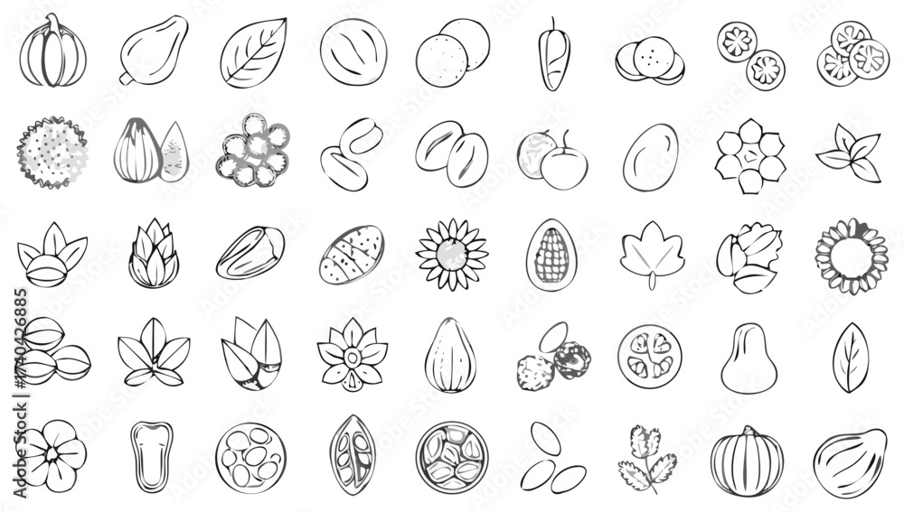 Fototapeta premium set of icons