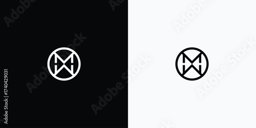 emblem showcasing contrasting design styles in a circle frame