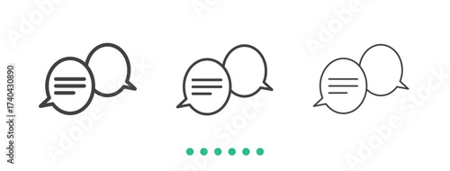 Communication  icon. Thin line icon vector