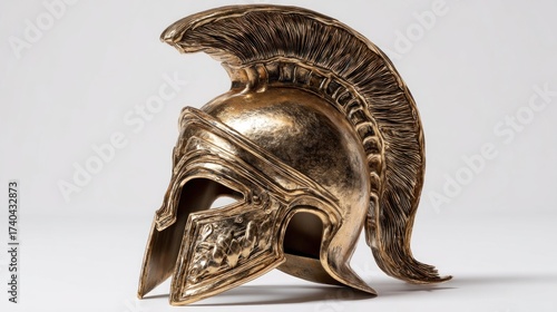 Ancient Greek hoplite helmet evokes a bygone era of valor and heritage