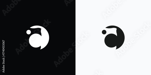 muscular arm symbol on black and white background concept