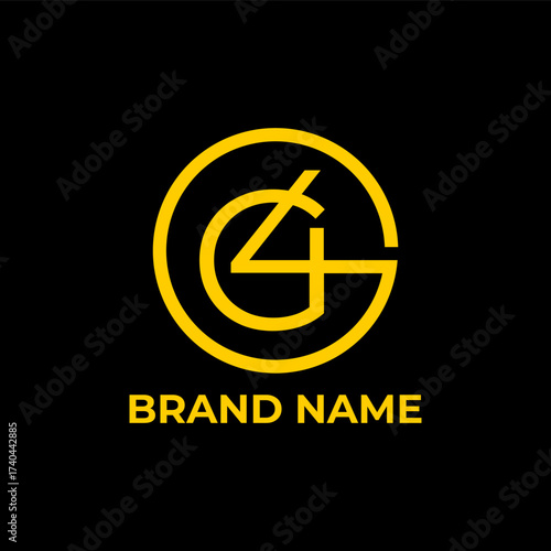 G4 circle modern logo design