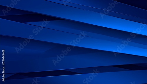 Abstract Blue Lines - A Modern Minimalist Design.