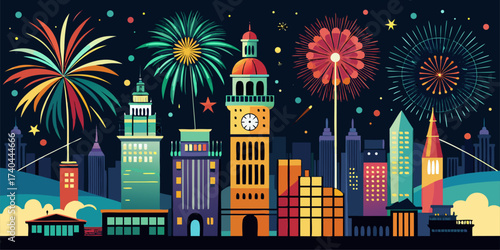 Pop Art Aesthetics Above the Horizon. A modern, bright, and ready-to-wear design to instantly capture attention. Perfect for marketing materials, banner designs, or event backdrops!