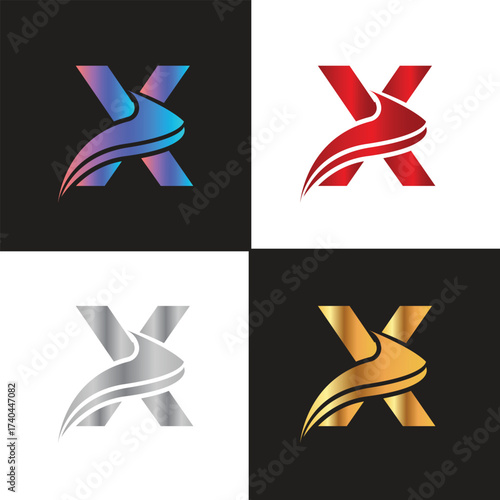 Letter X logo, X logo, Business logo, modern, minimal logo, design, colourful, icon, shape, symbol, brand, business identity, elegant, luxury, logotype, branding, custom, abstract