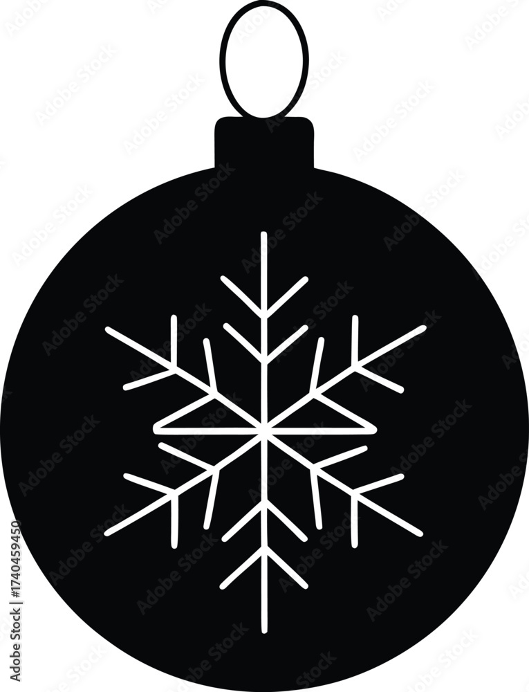 Fototapeta premium snowflake icon on white