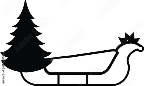 santa claus with a reindeer