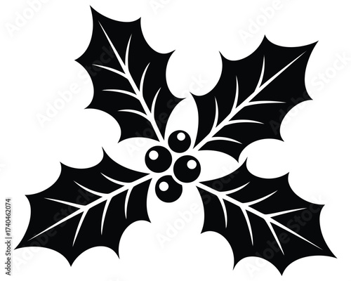 A collection of black maple leaf silhouettes arranged diagonally on a white background