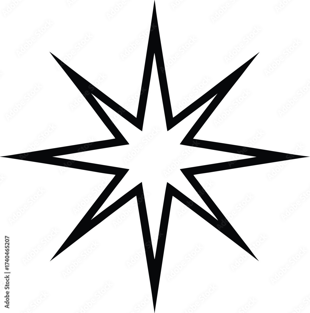 Obraz premium black and white compass