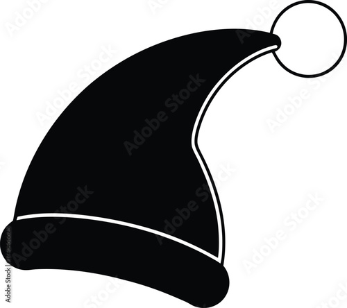 vector illustration of a black baseball cap