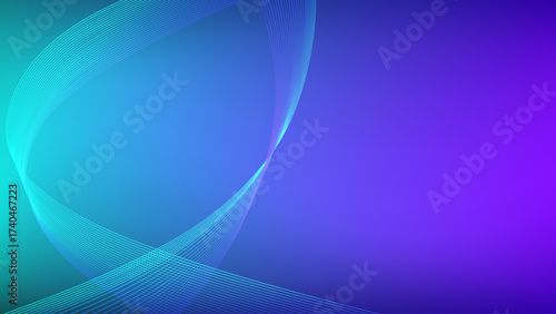 Blue purple gradient mesh abstract background with wavy blended lines nice for wallpaper or banner
