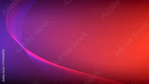 Purple and red gradient mesh abstract background with wavy blended lines nice for wallpaper or banner