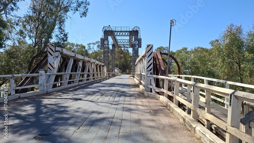 heritage-listed road bridge over river