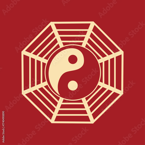 illustration of yin and yang chinese symbol