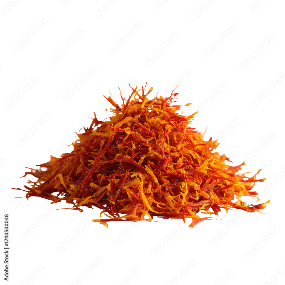 Naklejka premium Pile of vibrant orange-red threads