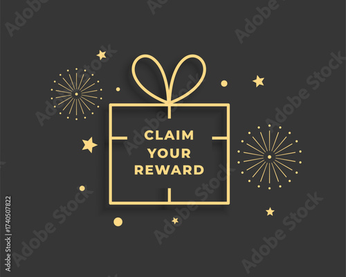 flat style claim your exclusive gift reward