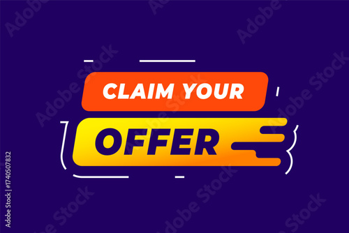 shop and claim your offer now purple template